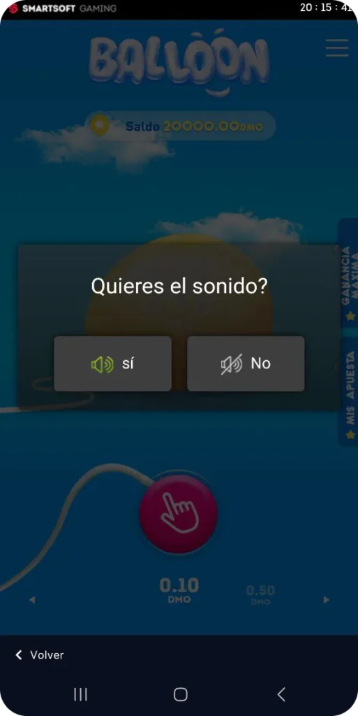 1Win Balloon proceso-del-juego