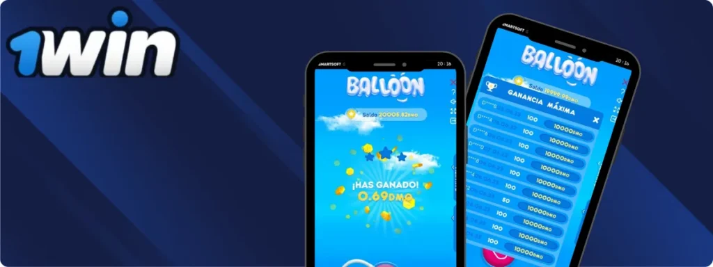 1Win Balloon app del juego de globo